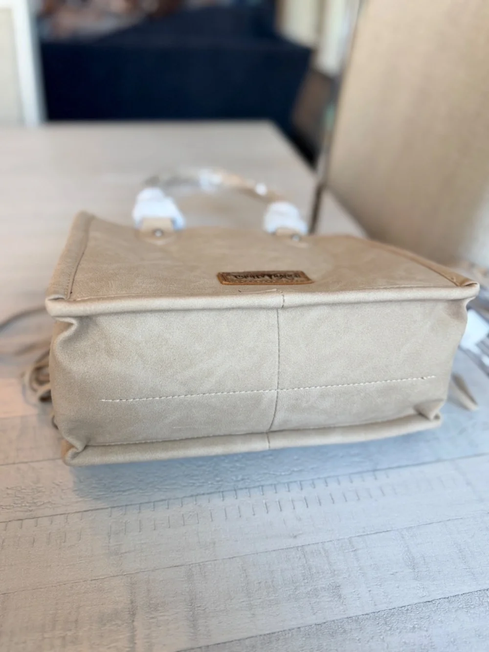 Trinity Ranch Hair On Cowhide Tote/Crossbody Khaki